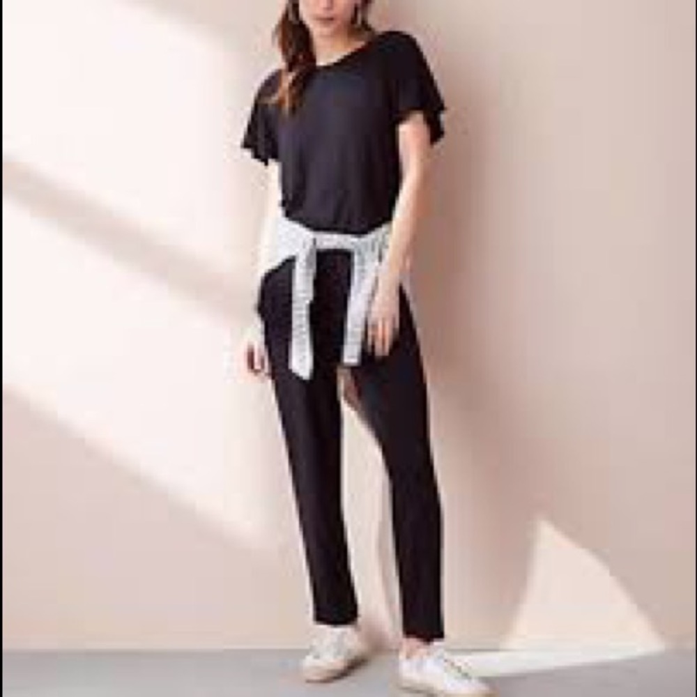 Lou & Grey Signaturesoft Flutter Sleeve Jumpsuit - image 1